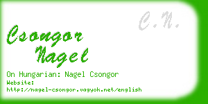 csongor nagel business card